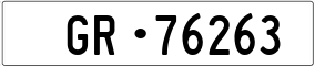 Trailer License Plate